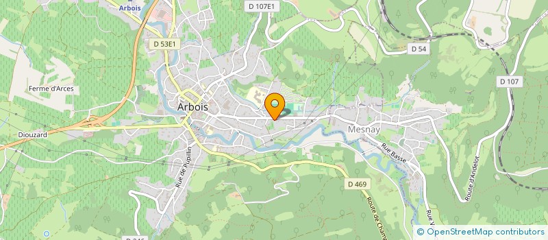 localisation de l'entreprise FRANCK ARMAND ET FREDERIQUE PRACHT, NOTAIRES ASSOCIES à ARBOIS