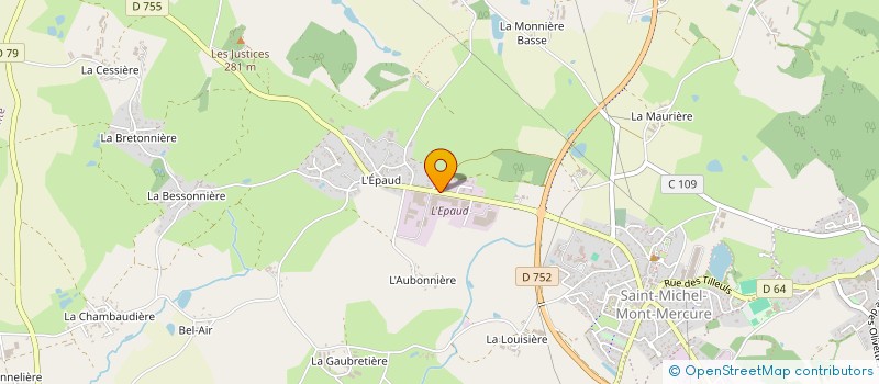 localisation de l'entreprise FRANCK AUGER à SEVREMONT