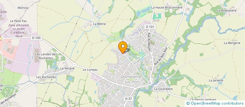 localisation de l'entreprise FRANCK AUTOMOBILES  DOMPIERRE-SUR-YON