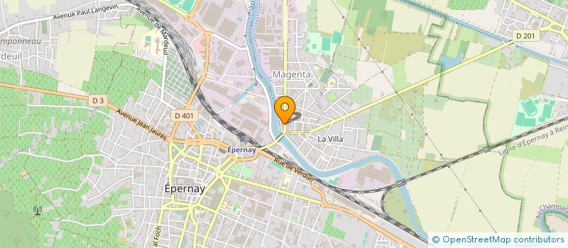 localisation de l'entreprise FRANCK BESNARD  MAGENTA