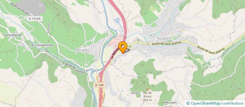 localisation de l'entreprise FRANCK BETEILLE  LODEVE