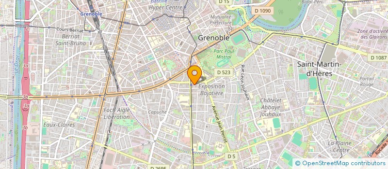 localisation de l'entreprise FRANCK BOULLE, GABRIELLE GOURGUE, CLEMENT DUBREUIL, RENAUD GOURGUE ET DELPHINE TRONET, NOTAIRES ASSOCIES à GRENOBLE