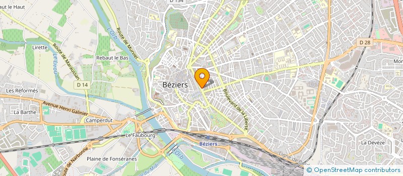 localisation de l'entreprise FRANCK BULCOURT  BEZIERS