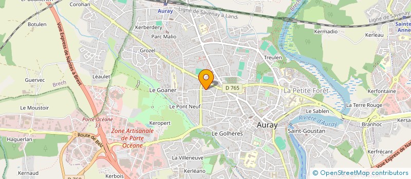 localisation de l'entreprise FRANCK CONDUITE à AURAY
