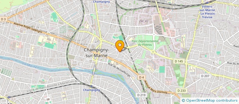 localisation de l'entreprise FRANCK COUSIN STUDIOCAID  CHAMPIGNY-SUR-MARNE