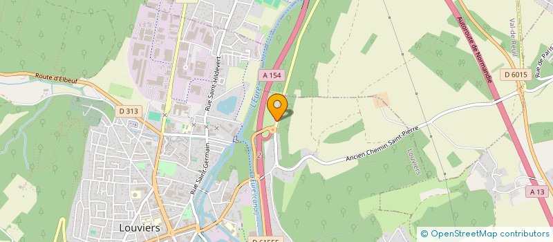 localisation de l'entreprise FRANCK DAVID PALETTES SERVICES  LOUVIERS