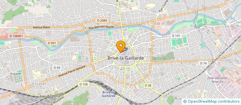 localisation de l'entreprise FRANCK DELEAGE  BRIVE-LA-GAILLARDE