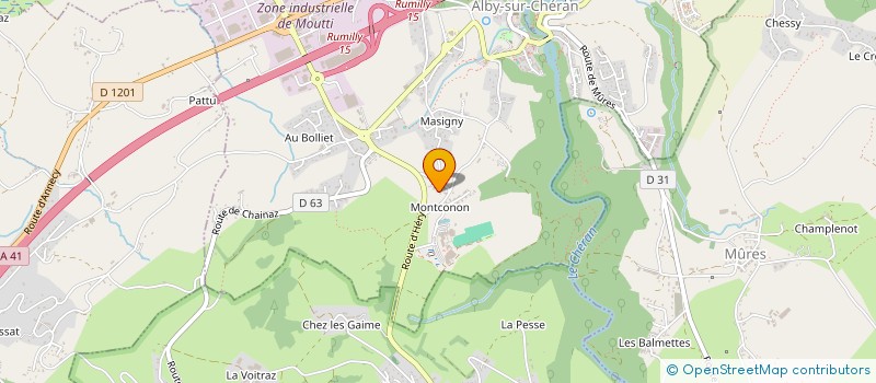 localisation de l'entreprise FRANCK DESBAT TOUS TRAVAUX à ALBY-SUR-CHERAN