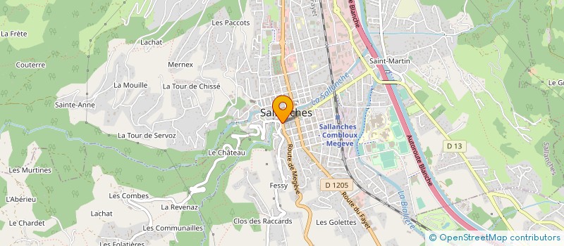 localisation de l'entreprise FRANCK DESIGNER à SALLANCHES