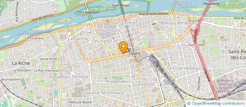 localisation de l'entreprise FRANCK DIGUET, BENEDICTE LORSERY-DIGUET ET GUILLAUME LEPRAT, NOTAIRES ASSOCIES  TOURS