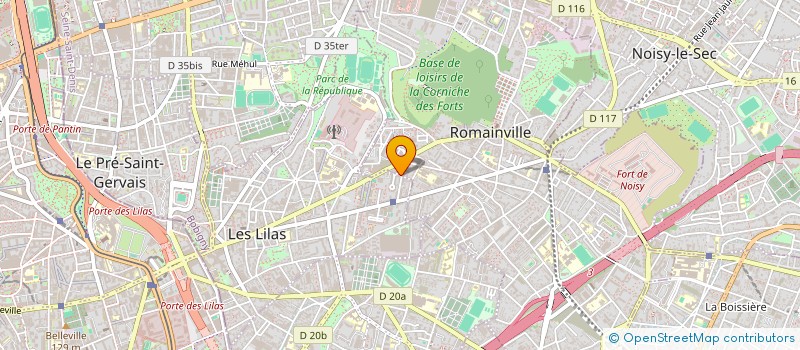 localisation de l'entreprise FRANCK ELEC à ROMAINVILLE