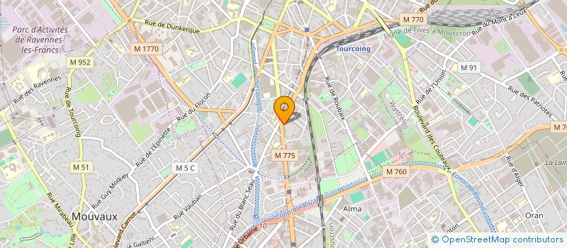 localisation de l'entreprise FRANCK ET JEROME LAFFEZ à TOURCOING