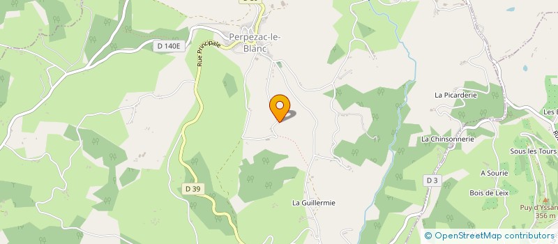 localisation de l'entreprise FRANCK GRASSET MENUISERIE  PERPEZAC-LE-BLANC