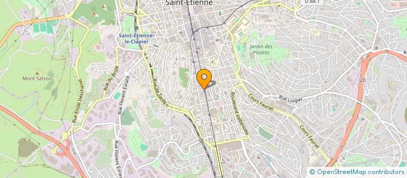 localisation de l'entreprise FRANCK GUARNERI à SAINT-ETIENNE