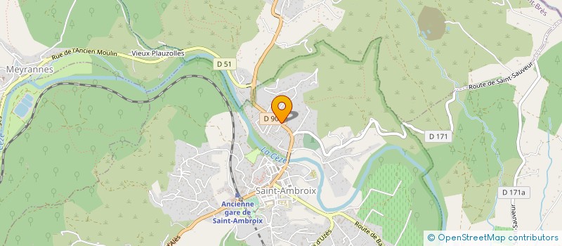 localisation de l'entreprise FRANCK LASCOMBES  SAINT-AMBROIX