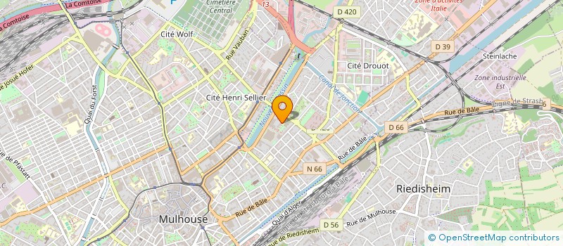 localisation de l'entreprise FRANCK LEBER CABINET SAGES FEMMES  MULHOUSE