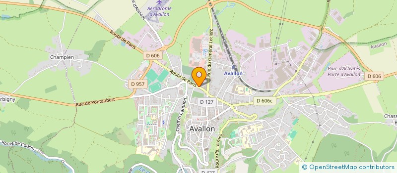 localisation de l'entreprise FRANCK LEGER  AVALLON