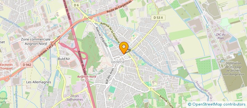 localisation de l'entreprise FRANCK LENZI ET ASSOCIES  VEDENE