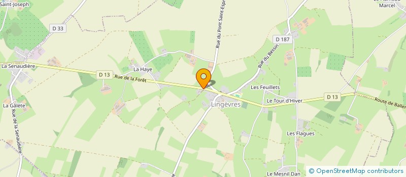 localisation de l'entreprise FRANCK LETELLIER  LINGEVRES