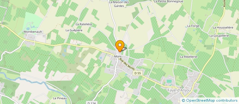 localisation de l'entreprise FRANCK LOIRE  BELLEVIGNE-EN-LAYON