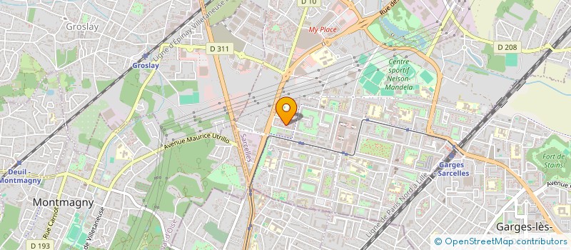 localisation de l'entreprise FRANCK MARBRE DECOR DEVEL DISTRIBUTION  SARCELLES