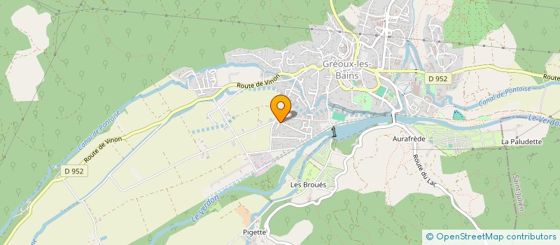 localisation de l'entreprise FRANCK PAYAN à GREOUX-LES-BAINS