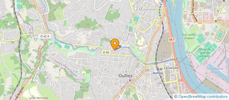 localisation de l'entreprise FRANCK PNEURAMA  OULLINS-PIERRE-BENITE