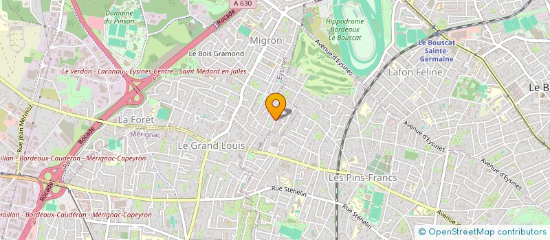 localisation de l'entreprise FRANCK POTIER CONSEIL à EYSINES