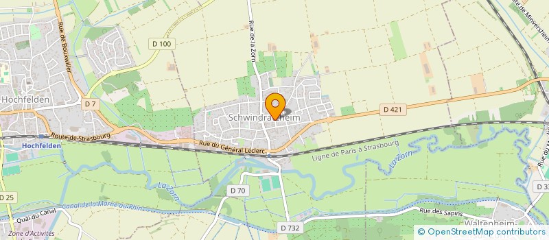 localisation de l'entreprise FRANCK REUTER  SCHWINDRATZHEIM