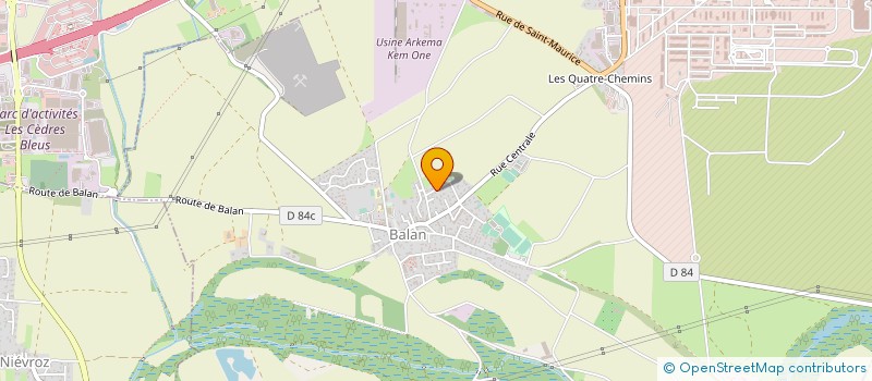 localisation de l'entreprise FRANCK TERRACE  BALAN