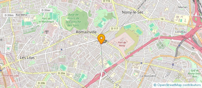 localisation de l'entreprise FRANCKARINE à ROMAINVILLE