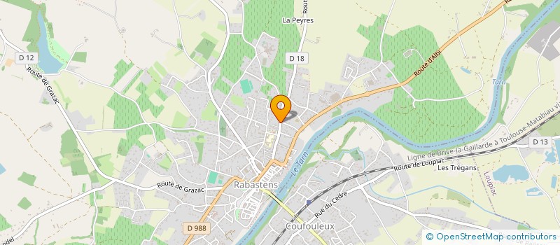 localisation de l'entreprise FRANCKYVETTE  RABASTENS