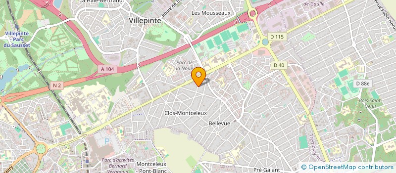 localisation de l'entreprise FRANCLA IMMO  VILLEPINTE