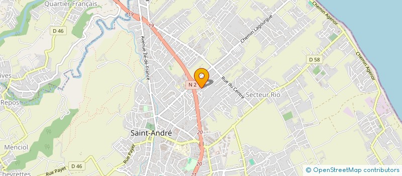 localisation de l'entreprise FRANCLAIN à SAINT-ANDRE