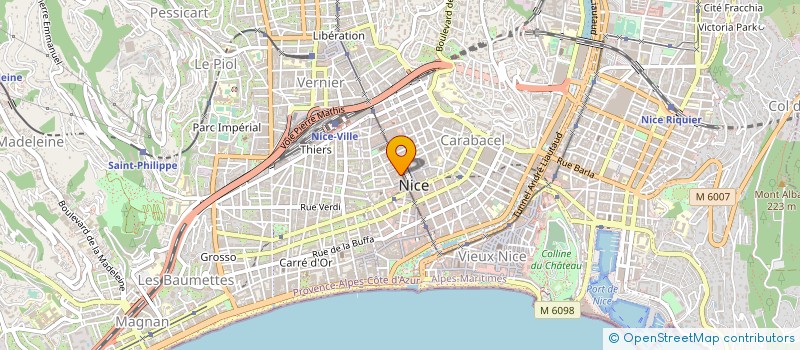 localisation de l'entreprise FRANCLAIR à NICE