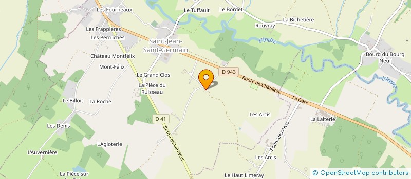 localisation de l'entreprise FRANCLAS  SAINT-JEAN-SAINT-GERMAIN