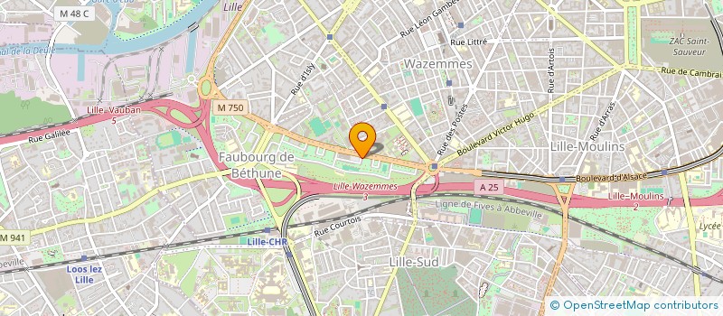 localisation de l'entreprise FRANCO BELGE D'ASSISTANCE AU PEUPLE VOUTE à LILLE