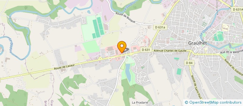 localisation de l'entreprise FRANCO BTP à GRAULHET