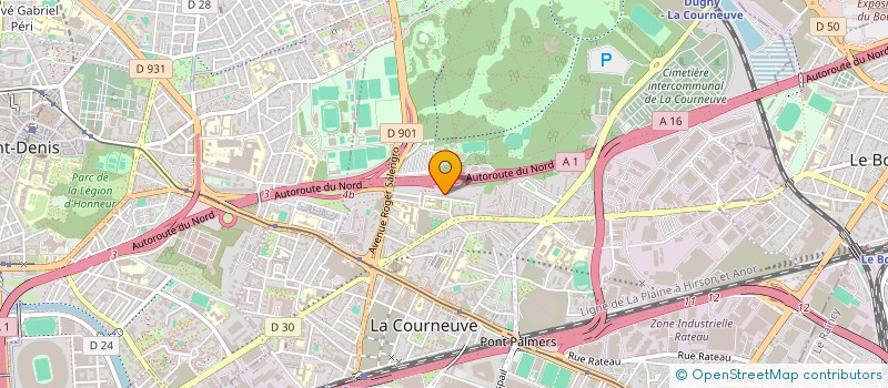localisation de l'entreprise FRANCO COMORIENNE DE L HEXAGONE à LA COURNEUVE