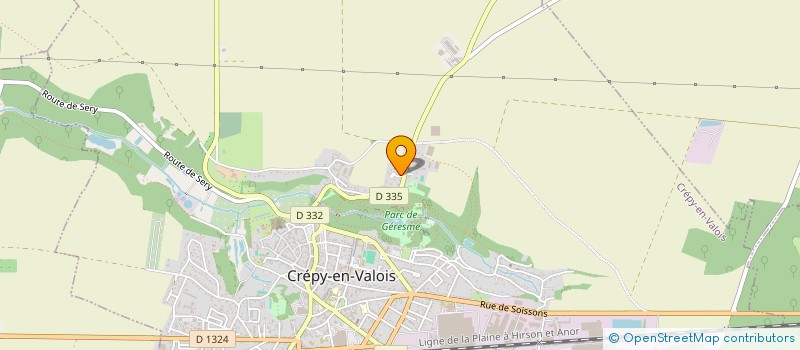 localisation de l'entreprise FRANCO D'ORLEANS  CREPY-EN-VALOIS