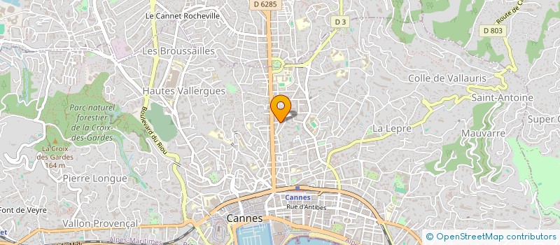localisation de l'entreprise FRANCO F MEDITERRANEE à CANNES