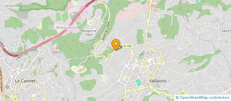 localisation de l'entreprise FRANCO FANIZZA  VALLAURIS