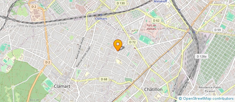 localisation de l'entreprise FRANCO GULLI IMPORT à CHATILLON