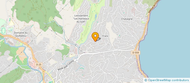 localisation de l'entreprise FRANCO MACONNERIE à SAINTE-MAXIME