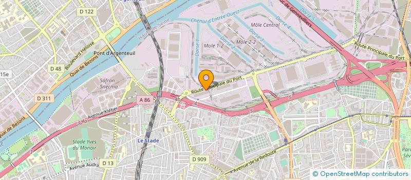 localisation de l'entreprise FRANCO MAROCAINE DE TRANSPORT à GENNEVILLIERS