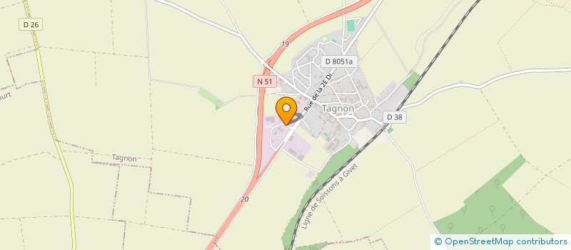 localisation de l'entreprise FRANCO MENON  TAGNON