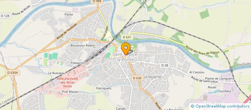 localisation de l'entreprise FRANCO-ORIENT  SAINT-SULPICE-LA-POINTE