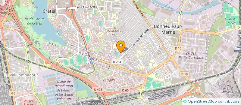 localisation de l'entreprise FRANCO PACK SA à CRETEIL