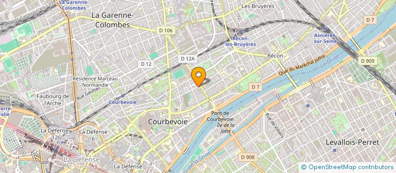 localisation de l'entreprise FRANCO SPORTS  COURBEVOIE