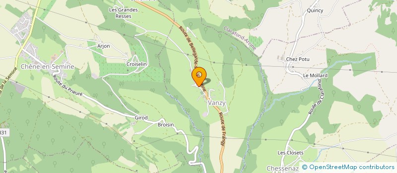 localisation de l'entreprise FRANCO SUISSE EGBN  VANZY